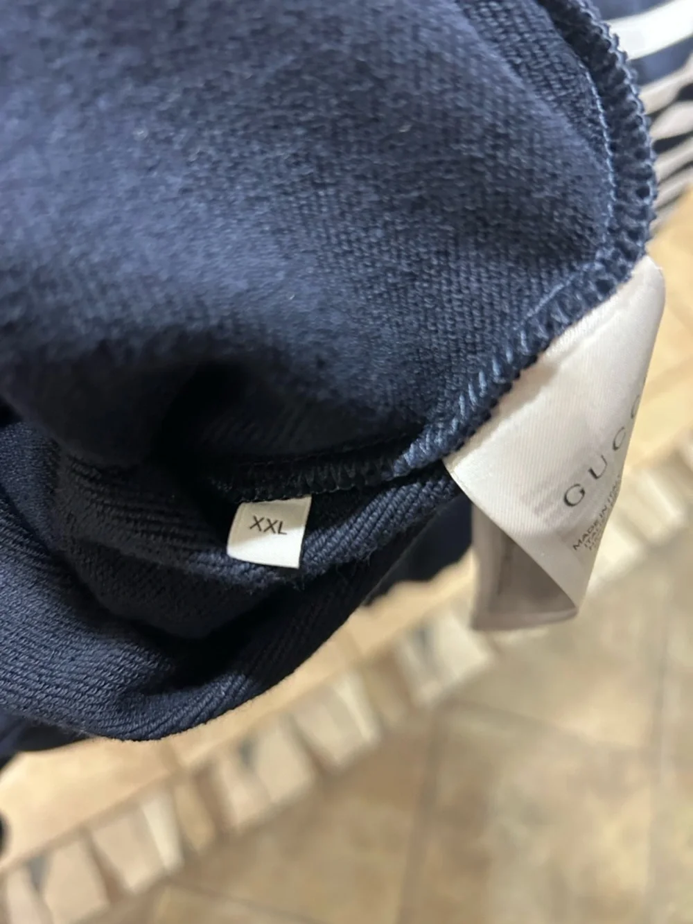 Men's Gucci logo print 100% cotton sweatshirt size XXL made in Italy